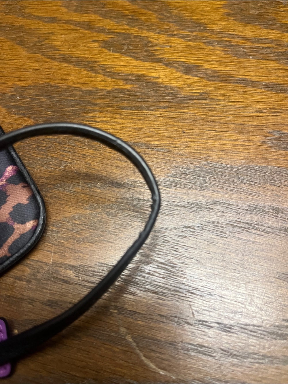 Coach Purple, Black and Brown Leopard Print Wristlet - Picture 6 of 14